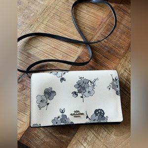 COACH HAYDEN FOLDOVER CROSSBODY CLUTCH WITH FAIRY TALE FLORAL PRINT